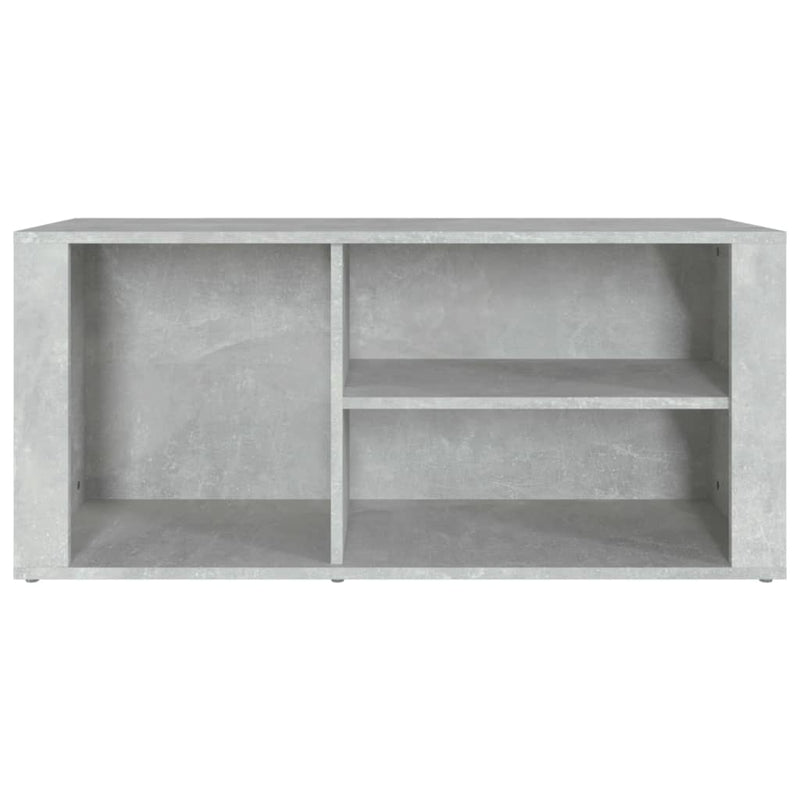 Shoe Cabinet Concrete Grey 100x35x45 cm Engineered Wood