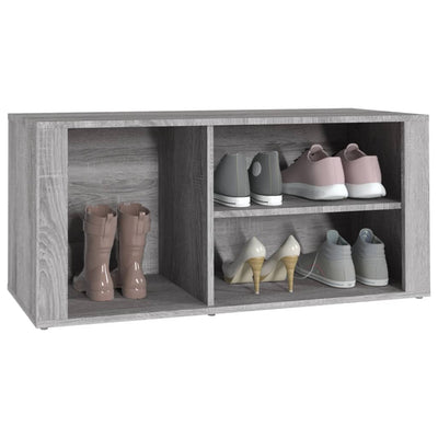 Shoe Cabinet Grey Sonoma 100x35x45 cm Engineered Wood