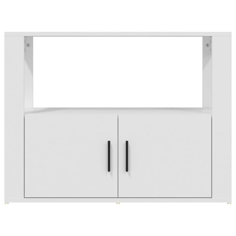 Sideboard White 80x30x60 cm Engineered Wood