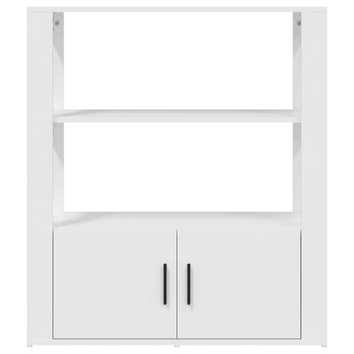 Sideboard White 80x30x90 cm Engineered Wood