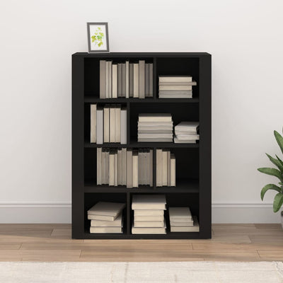 Sideboard Black 80x30x106 cm Engineered Wood