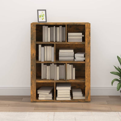 Sideboard Smoked Oak 80x30x106 cm Engineered Wood