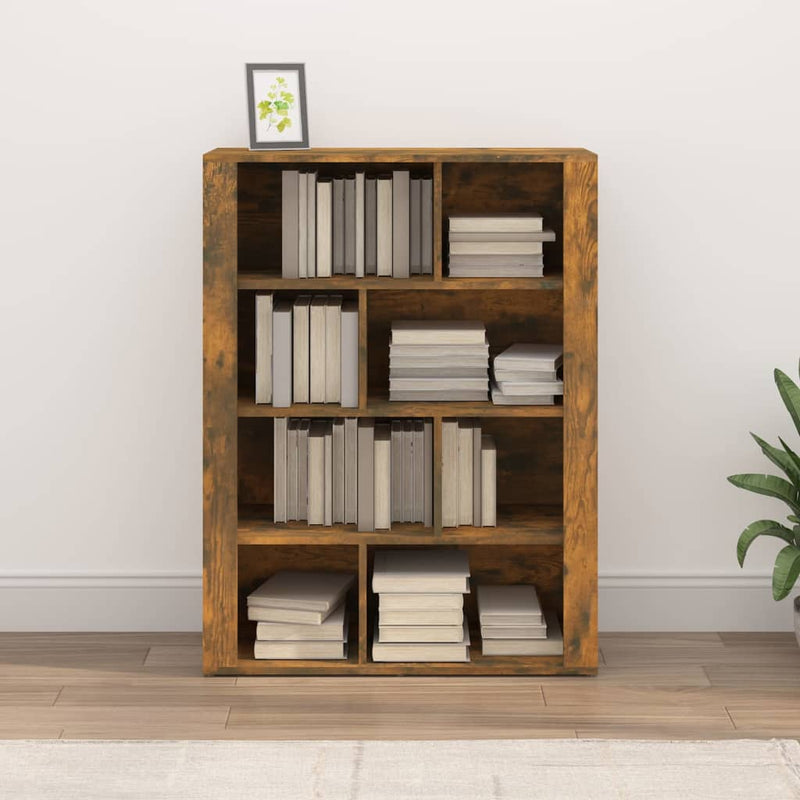 Sideboard Smoked Oak 80x30x106 cm Engineered Wood