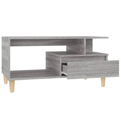 Coffee Table Grey Sonoma 90x49x45 cm Engineered Wood