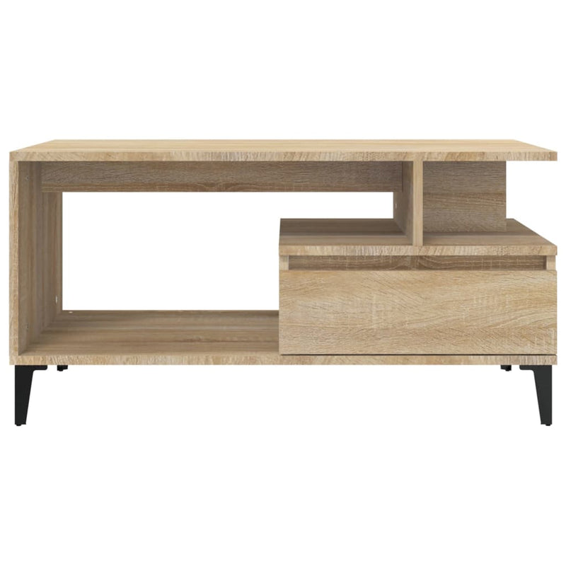 Coffee Table  Sonoma Oak 90x49x45 cm Engineered Wood