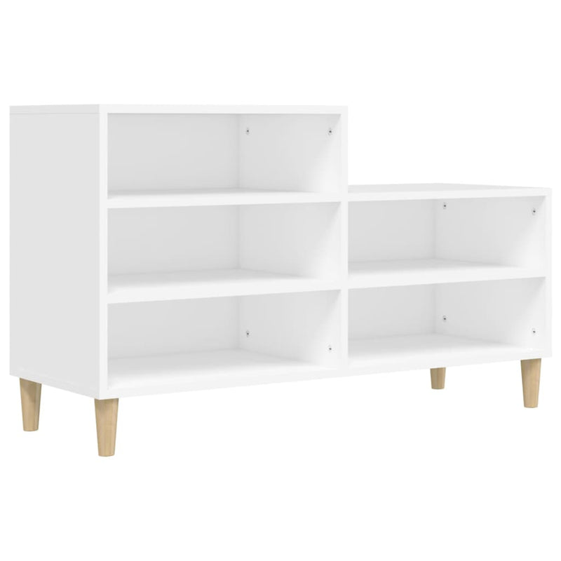 Shoe Cabinet White 102x36x60 cm Engineered Wood