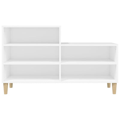 Shoe Cabinet White 102x36x60 cm Engineered Wood