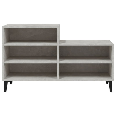 Shoe Cabinet Concrete Grey 102x36x60 cm Engineered Wood