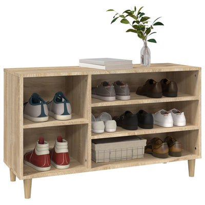 Shoe Cabinet Sonoma Oak 102x36x60 cm Engineered Wood