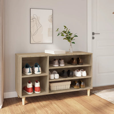 Shoe Cabinet Sonoma Oak 102x36x60 cm Engineered Wood