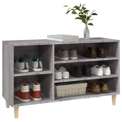 Shoe Cabinet Grey Sonoma 102x36x60 cm Engineered Wood