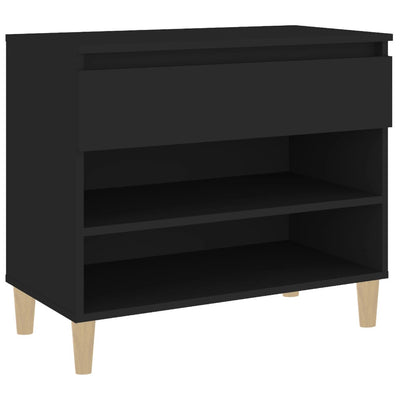 Shoe Cabinet Black 70x36x60 cm Engineered Wood