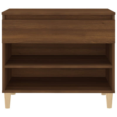 Shoe Cabinet Brown Oak 70x36x60 cm Engineered Wood