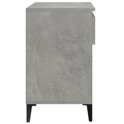 Shoe Cabinet Concrete Grey 70x36x60 cm Engineered Wood