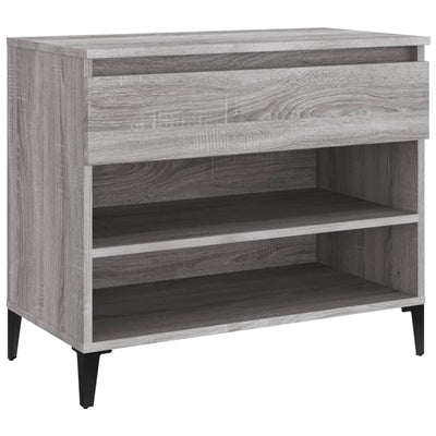 Shoe Cabinet Grey Sonoma 70x36x60 cm Engineered Wood