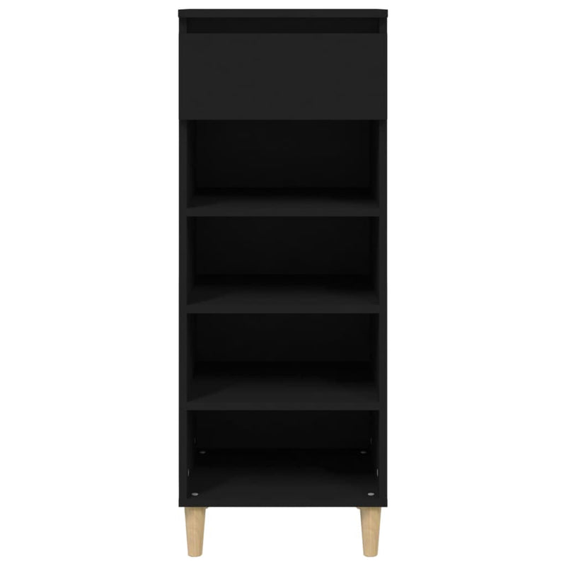 Shoe Cabinet Black 40x36x105 cm Engineered Wood