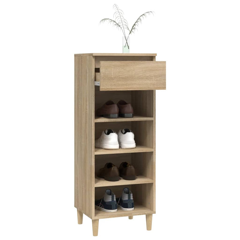 Shoe Cabinet Sonoma Oak 40x36x105 cm Engineered Wood