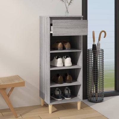 Shoe Cabinet Grey Sonoma 40x36x105 cm Engineered Wood