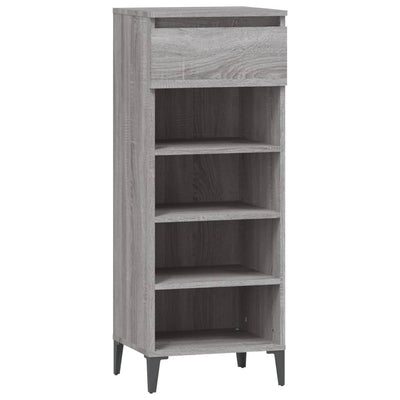 Shoe Rack Grey Sonoma 40x36x105 cm Engineered Wood