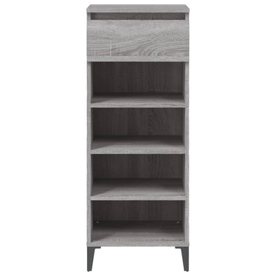 Shoe Rack Grey Sonoma 40x36x105 cm Engineered Wood