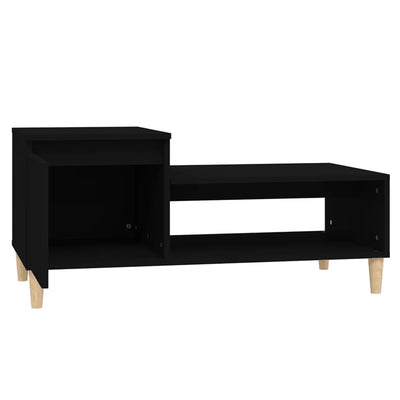 Coffee Table Black 100x50x45 cm Engineered Wood