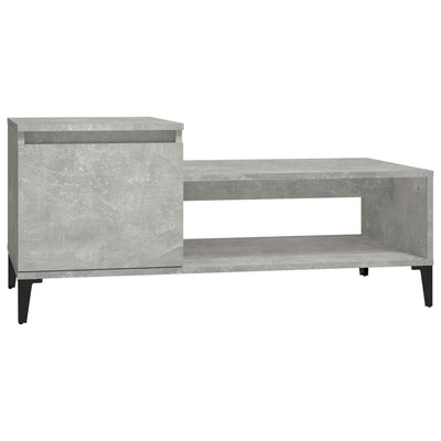 Coffee Table Concrete Grey 100x50x45 cm Engineered Wood