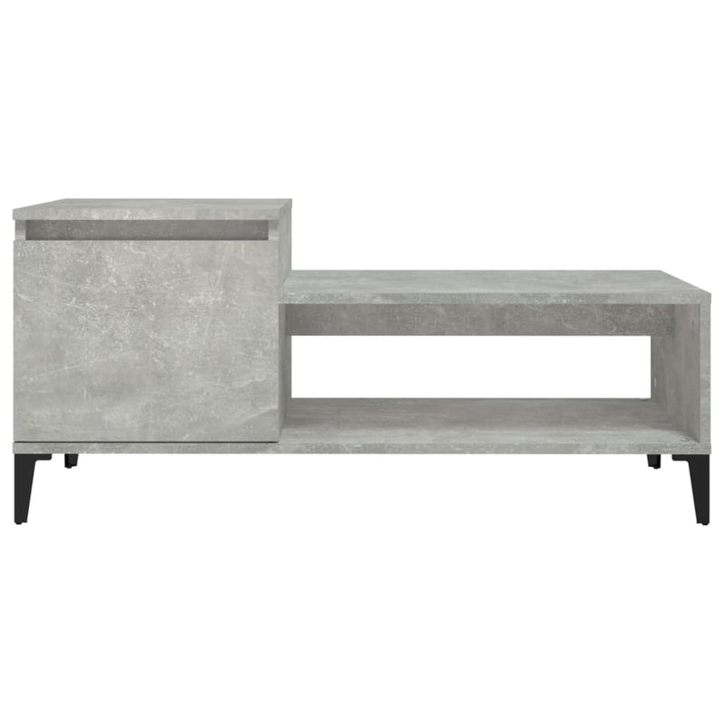 Coffee Table Concrete Grey 100x50x45 cm Engineered Wood