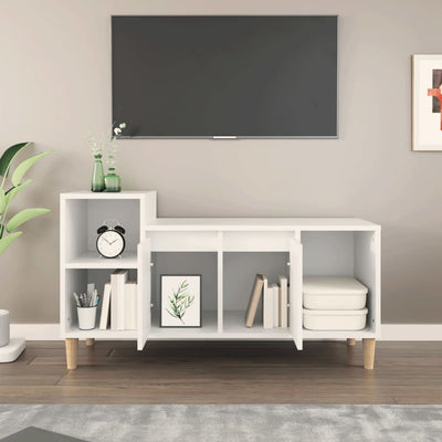 TV Cabinet White 100x35x55 cm Engineered Wood