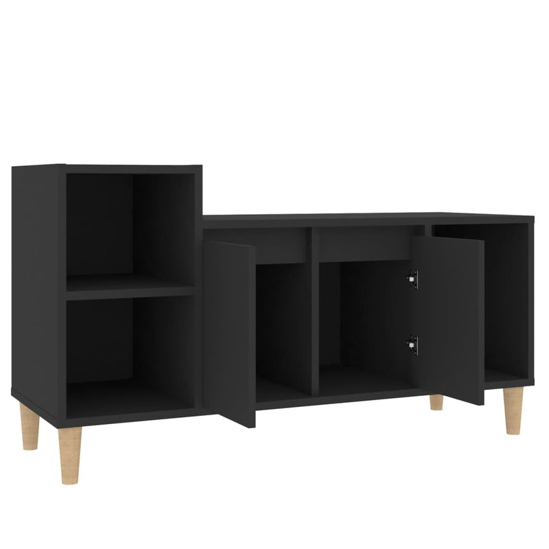 TV Cabinet Black 100x35x55 cm Engineered Wood