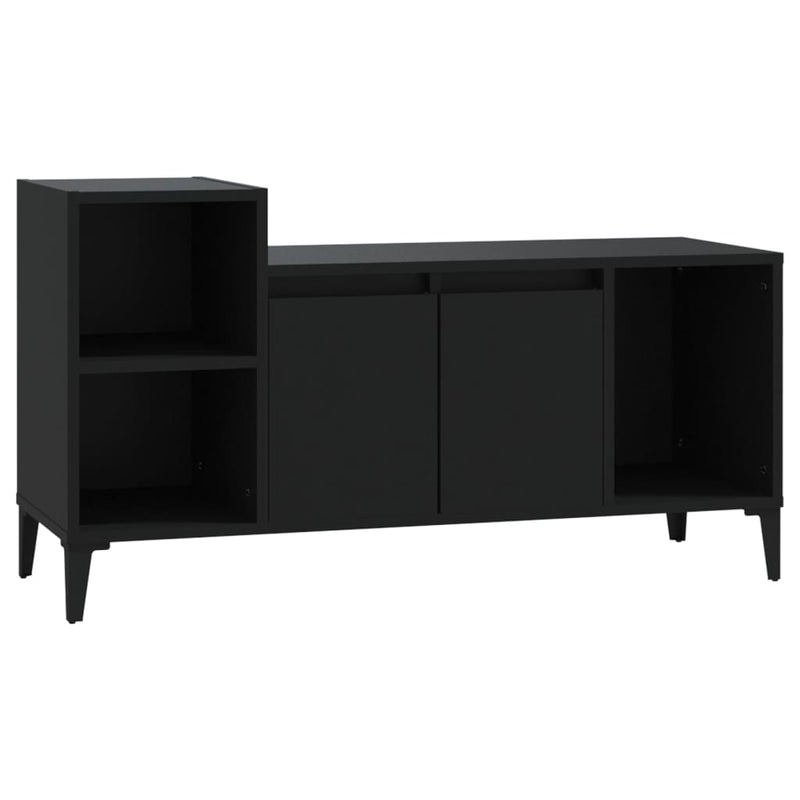 TV Cabinet Black 100x35x55 cm Engineered Wood