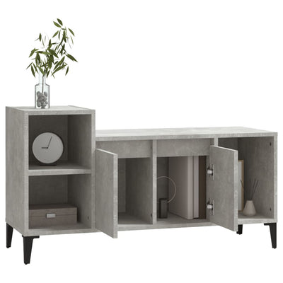 TV Cabinet Concrete Grey 100x35x55 cm Engineered Wood