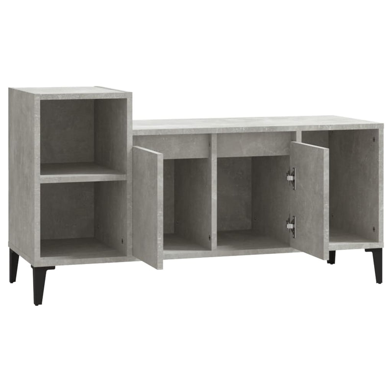 TV Cabinet Concrete Grey 100x35x55 cm Engineered Wood