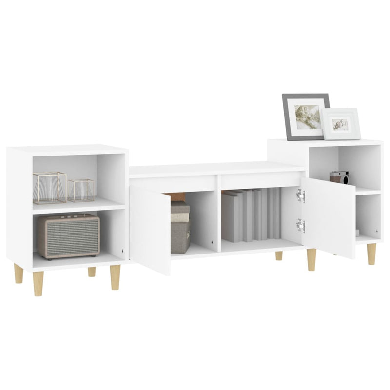 TV Cabinet White 160x35x55 cm Engineered Wood