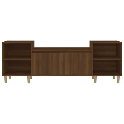 TV Cabinet Brown Oak 160x35x55 cm Engineered Wood