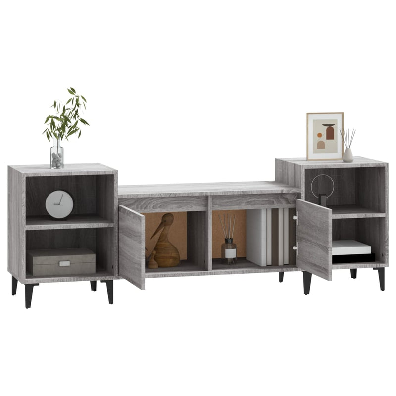 TV Cabinet Grey Sonoma 160x35x55 cm Engineered Wood