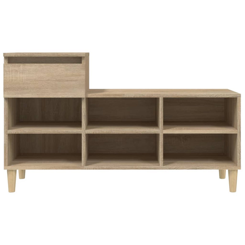 Shoe Cabinet Sonoma Oak 102x36x60 cm Engineered Wood