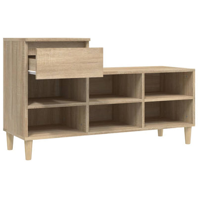 Shoe Cabinet Sonoma Oak 102x36x60 cm Engineered Wood