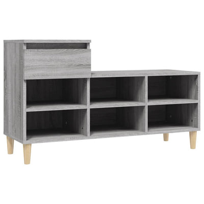 Shoe Cabinet Grey Sonoma 102x36x60 cm Engineered Wood