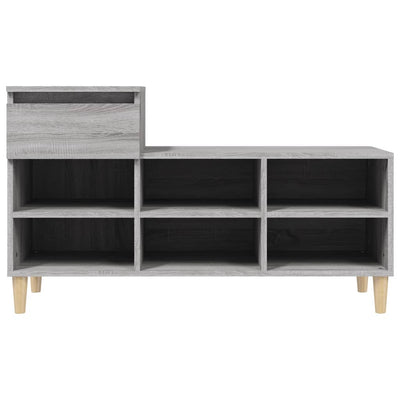 Shoe Cabinet Grey Sonoma 102x36x60 cm Engineered Wood