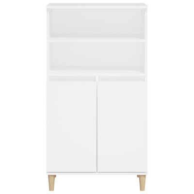 Highboard White 60x36x110 cm Engineered Wood