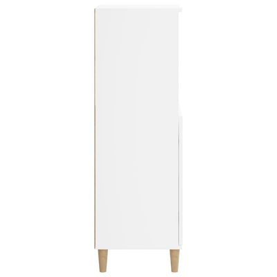 Highboard White 60x36x110 cm Engineered Wood