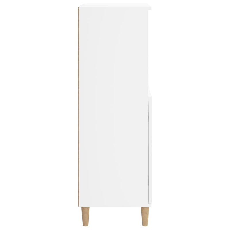 Highboard White 60x36x110 cm Engineered Wood