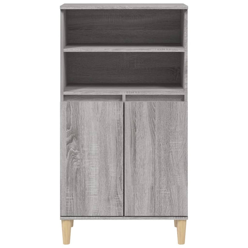 Highboard Grey Sonoma 60x36x110 cm Engineered Wood