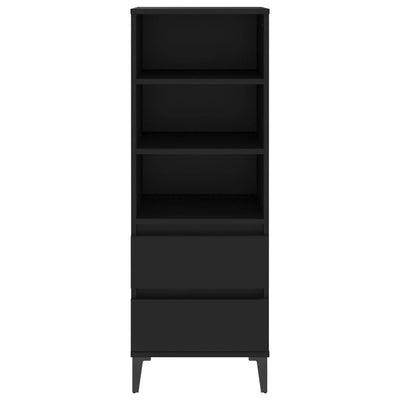 Highboard Black 40x36x110 cm Engineered Wood