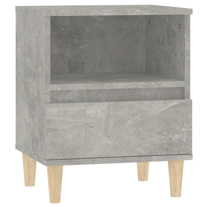 Bedside Cabinet Concrete Grey 40x35x50 cm