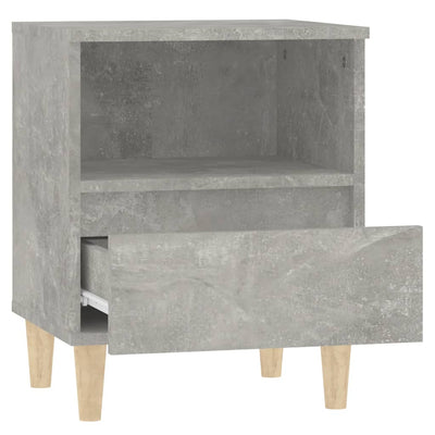 Bedside Cabinet Concrete Grey 40x35x50 cm