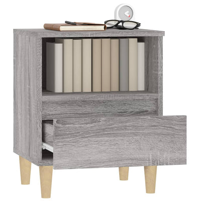 Bedside Cabinets 2 pcs Grey Sonoma 40x35x50 cm