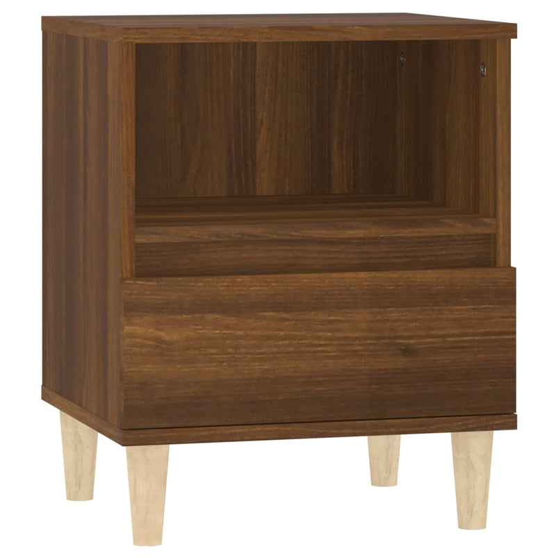 Bedside Cabinet Brown Oak 40x35x50 cm