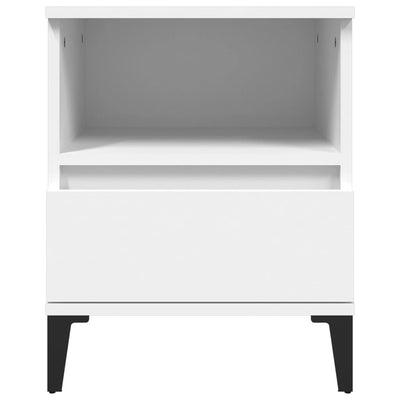 Bedside Cabinet White 40x35x50 cm