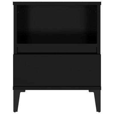 Bedside Cabinets 2 pcs Black 40x35x50 cm